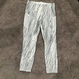 Sports Illustrated Leggings White with Grey size Medium